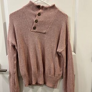 Cowl neck pink GAP sweater